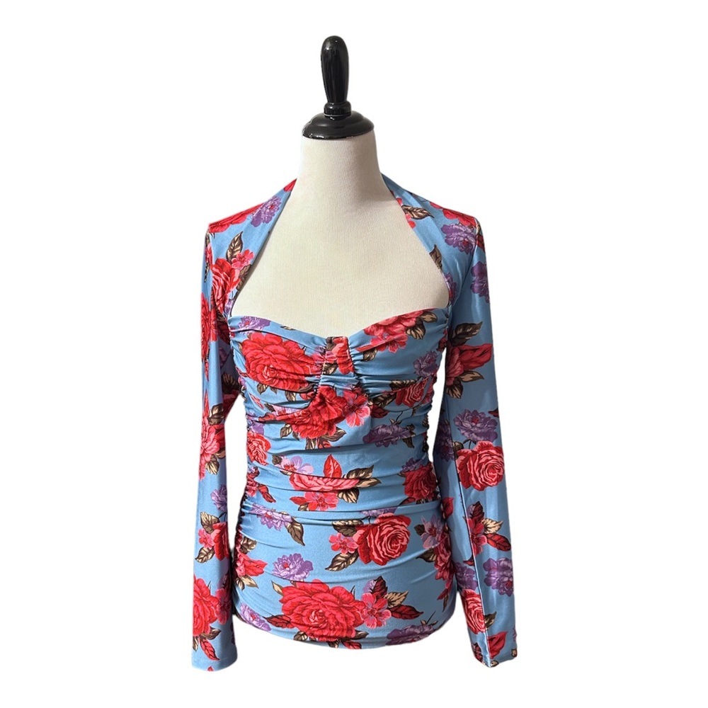 Forever 21 floral tight top